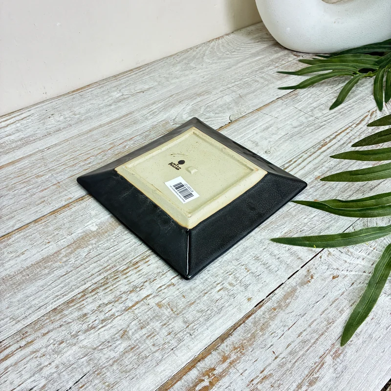 Ami Design Teller Rot Keramik Dekoschale Schwarz Deko