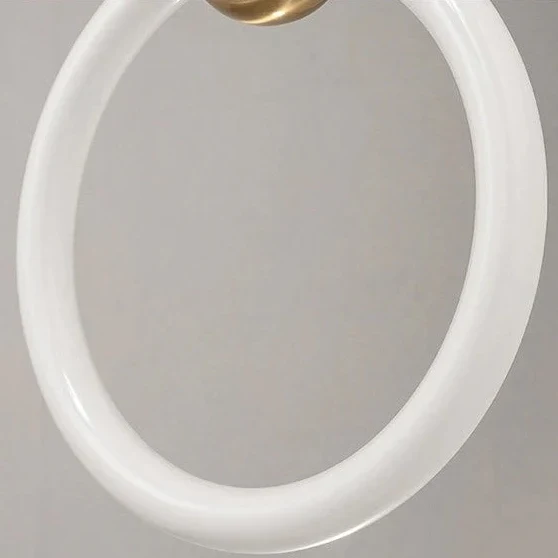 Ronde Hanglamp met LED-Ring Aluminium Goud Zwart Verstelbaar Eetkamer Slaapkamer Woonkamer Modern Design | Sansoti