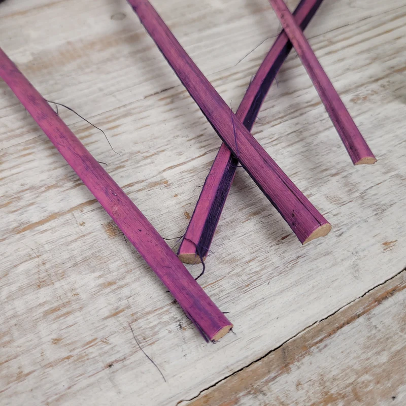 Deko Palmblätter Bündel 4 Stück Lila Getrocknet Boho Blumen Dekoration Neu