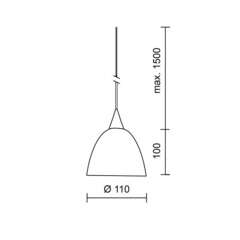 Bruck - Pendelleuchte SILVA/DOWN 110 DLR