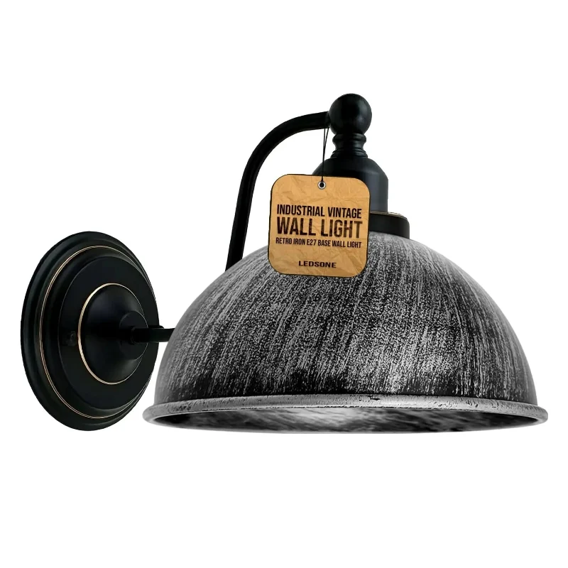 All Seasons Life Industrielle Wandleuchte Vintage Eisen Lampenschirm Wandlampe ~3298