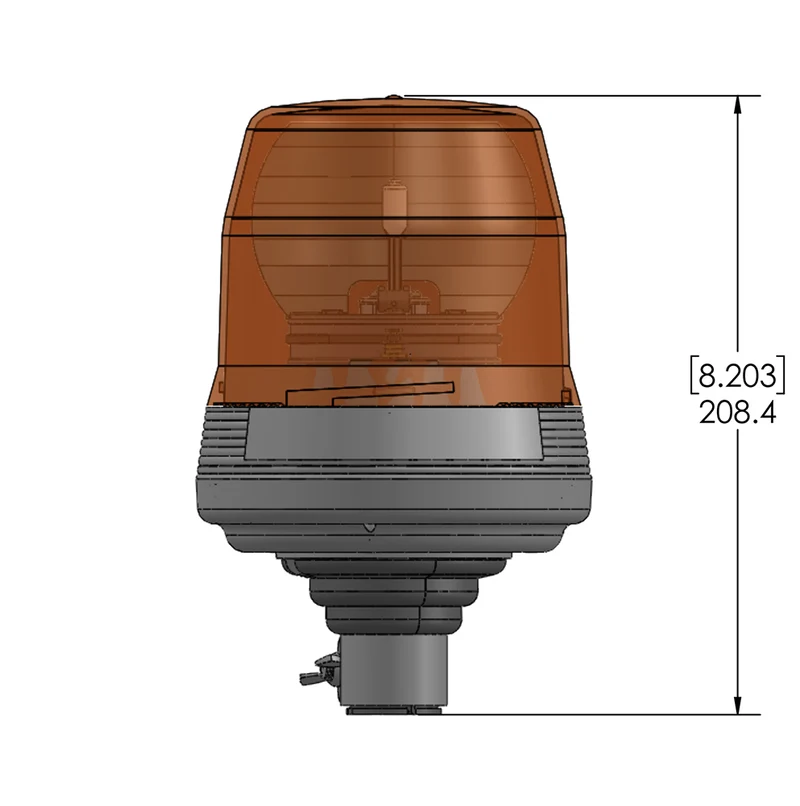 ECCO Serie 400 Rundumleuchte DIN-Montage / 12 V