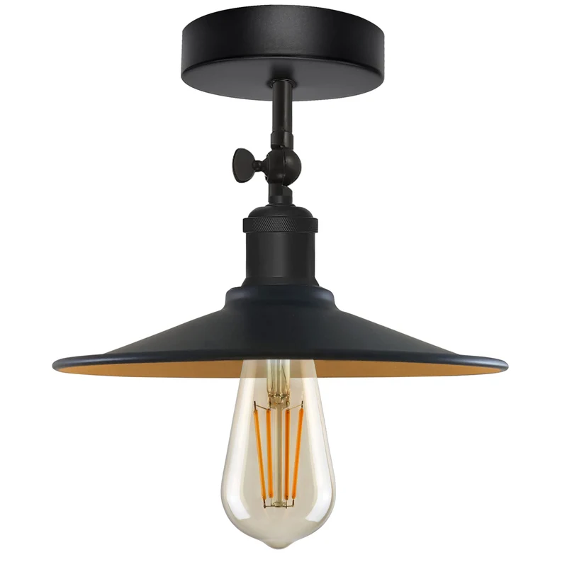 Schwarze Deckenleuchten verstellbar Vintage Deckenlampe~3259