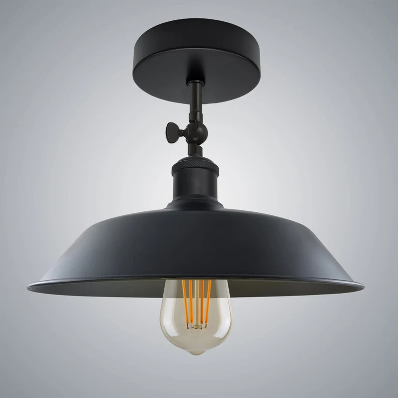 Schwarze Deckenleuchten verstellbar Vintage Deckenlampe~3259