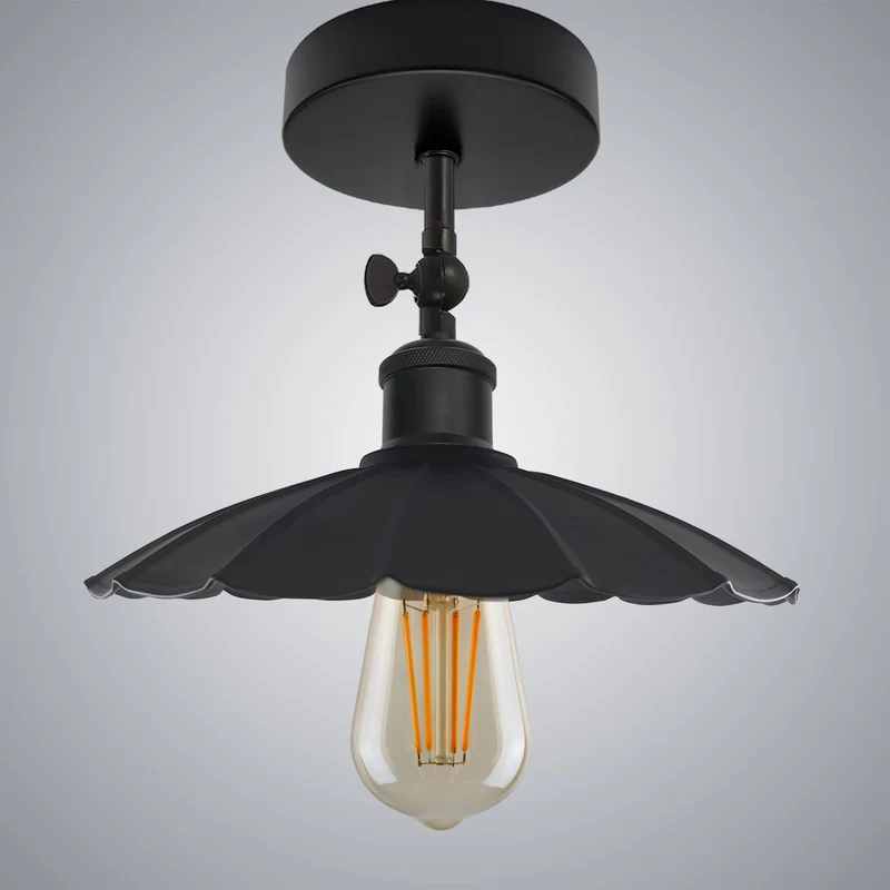 Schwarze Deckenleuchten verstellbar Vintage Deckenlampe~3259