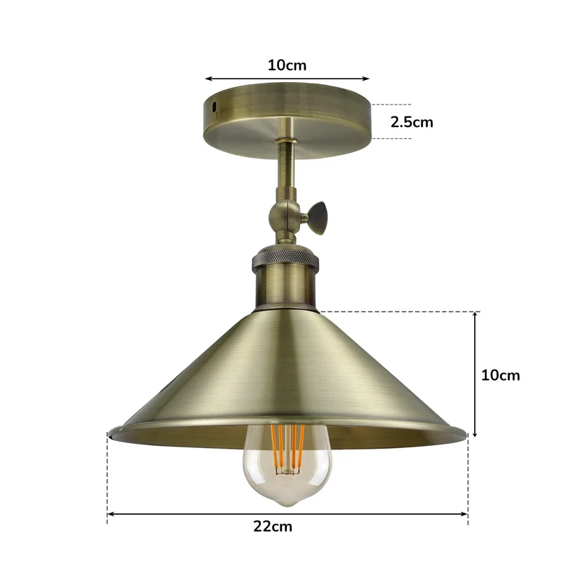 Schwarze Deckenleuchten verstellbar Vintage Deckenlampe~3259