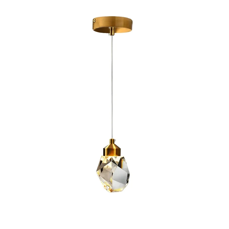 Gefacetteerde Kristallen Hanglamp – Scandinavisch Design voor Eetkamer Slaapkamer Woonkamer Interieur Verlichting | Sansoti