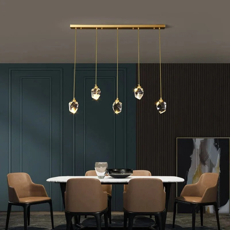 Gefacetteerde Kristallen Hanglamp – Scandinavisch Design voor Eetkamer Slaapkamer Woonkamer Interieur Verlichting | Sansoti