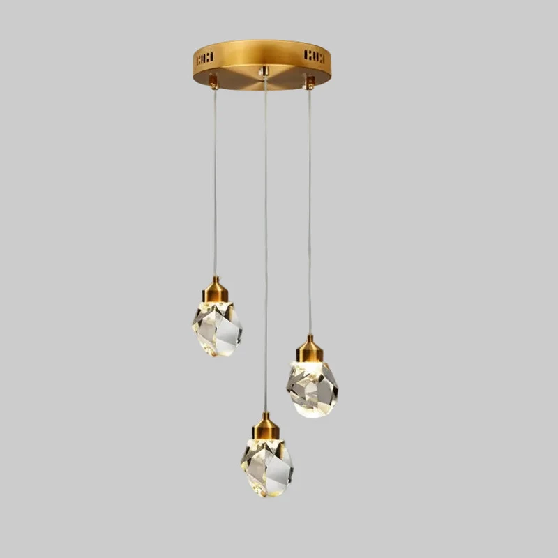 Gefacetteerde Kristallen Hanglamp – Scandinavisch Design voor Eetkamer Slaapkamer Woonkamer Interieur Verlichting | Sansoti