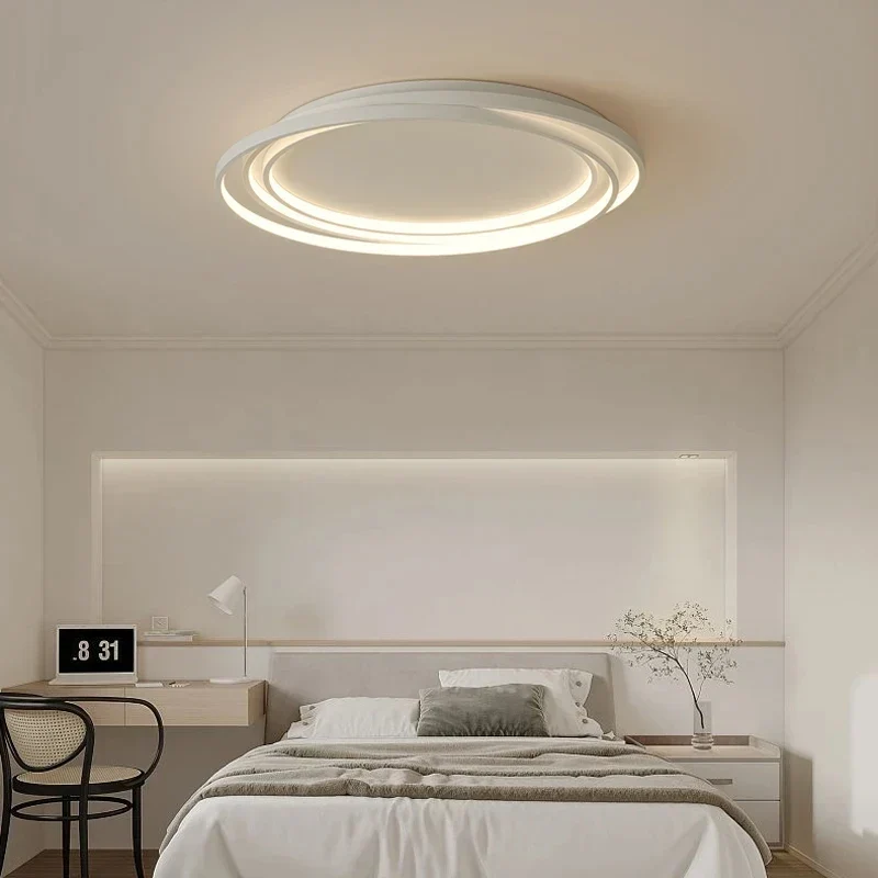 Ronde Plafondlamp Metaal & Acryl Dimbaar LED Modern Design Woonkamer Slaapkamer Eetkamer Verlichting | Sansoti
