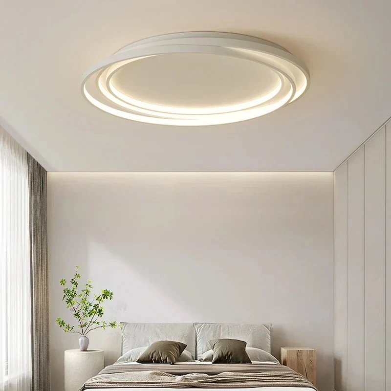 Ronde Plafondlamp Metaal & Acryl Dimbaar LED Modern Design Woonkamer Slaapkamer Eetkamer Verlichting | Sansoti