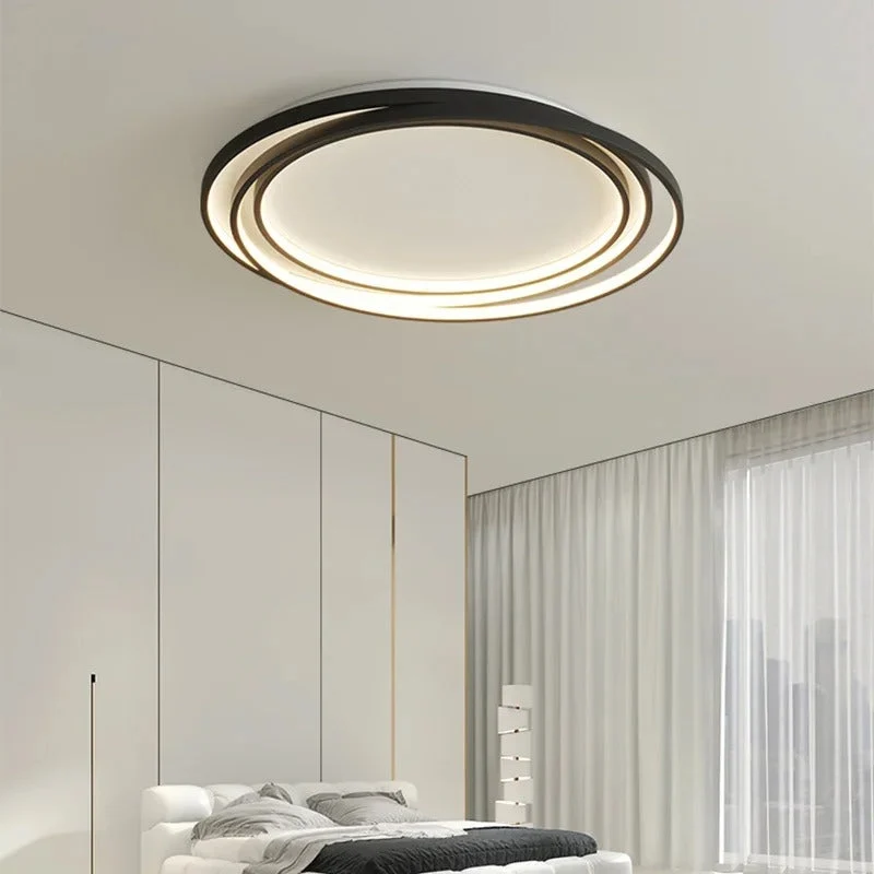 Ronde Plafondlamp Metaal & Acryl Dimbaar LED Modern Design Woonkamer Slaapkamer Eetkamer Verlichting | Sansoti
