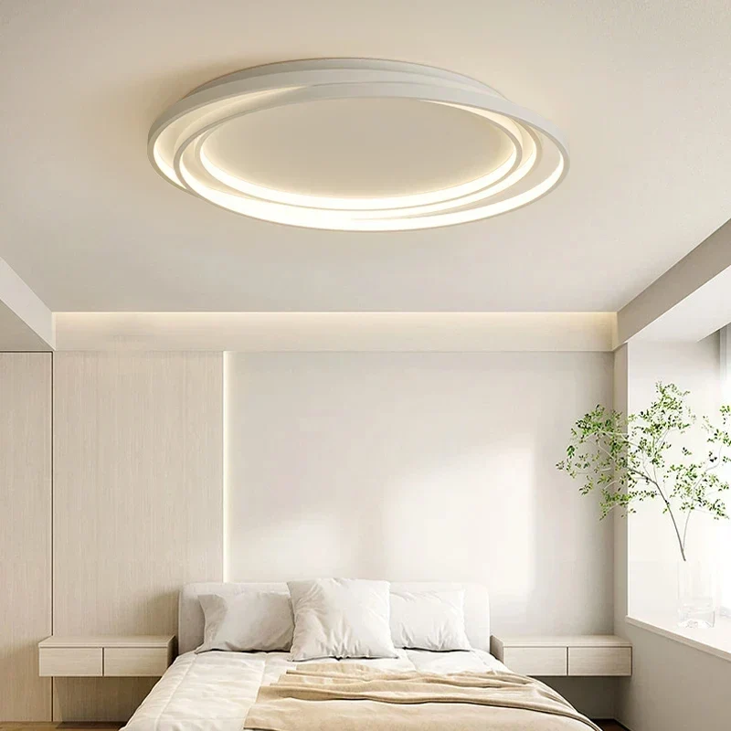 Ronde Plafondlamp Metaal & Acryl Dimbaar LED Modern Design Woonkamer Slaapkamer Eetkamer Verlichting | Sansoti
