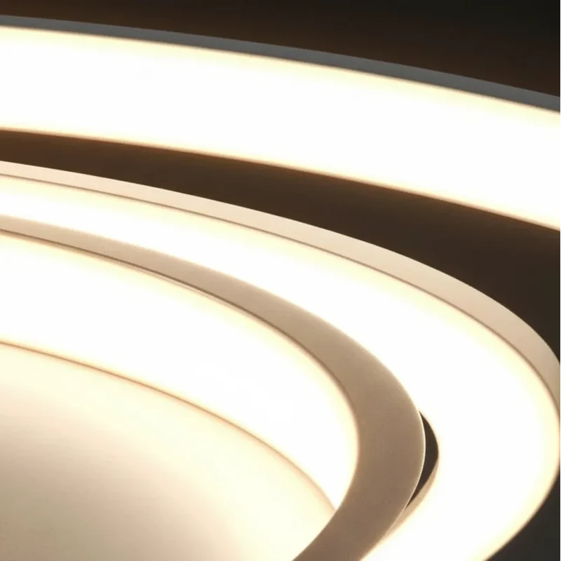 Ronde Plafondlamp Metaal & Acryl Dimbaar LED Modern Design Woonkamer Slaapkamer Eetkamer Verlichting | Sansoti