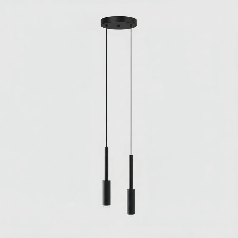 Cilindrische Spotlamp Kroonluchter Metaal Dimbaar LED Trappenhal Foyer Verstelbaar Modern Design 1-30 Lichtpunten | Sansoti