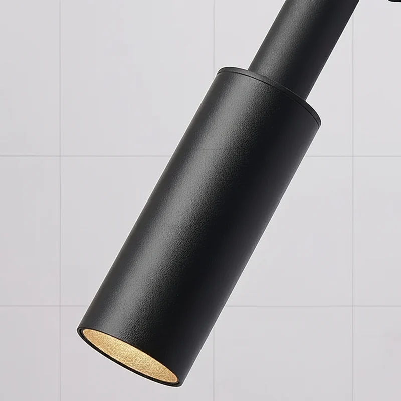 Cilindrische Spotlamp Kroonluchter Metaal Dimbaar LED Trappenhal Foyer Verstelbaar Modern Design 1-30 Lichtpunten | Sansoti