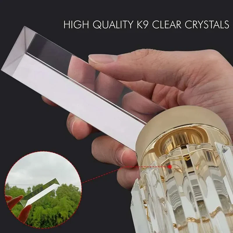 Kristall Deckenleuchte Glas E27 Luxus Glamour Design ~3292