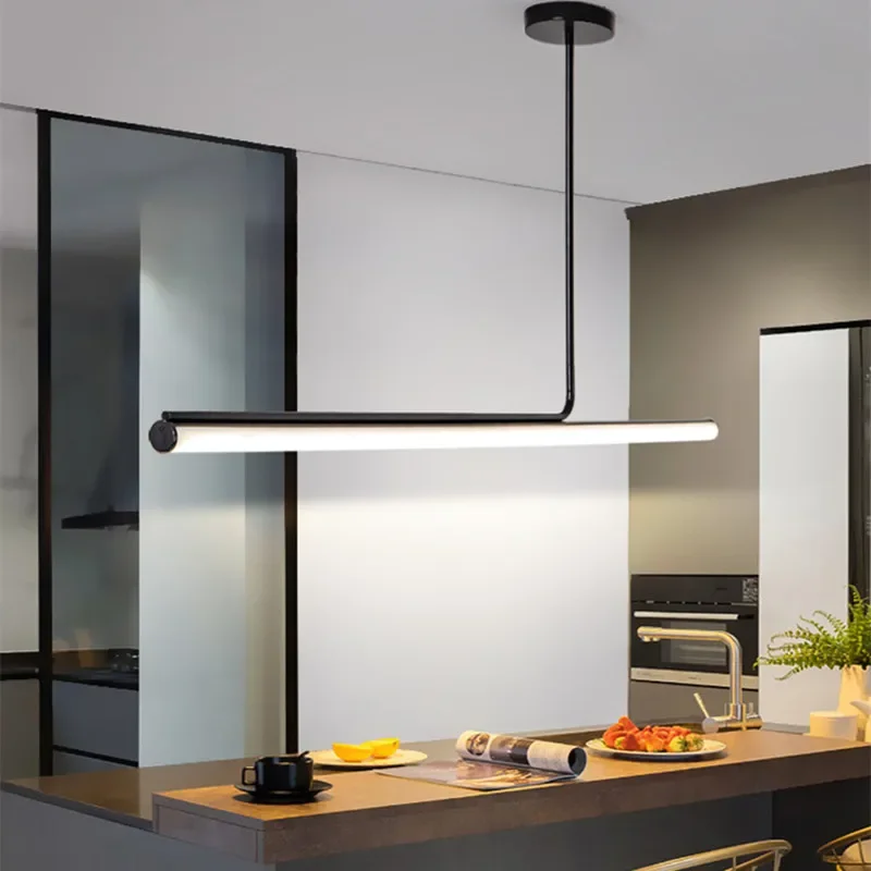 Asymmetrische T-Bar Hanglamp Metaal Acryl Dimbaar LED Verlichting Eetkamer Keukeneiland Woonkamer Modern | Sansoti