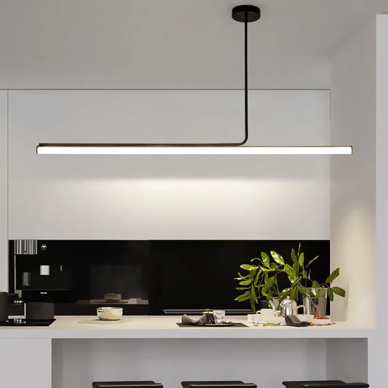 Asymmetrische T-Bar Hanglamp Metaal Acryl Dimbaar LED Verlichting Eetkamer Keukeneiland Woonkamer Modern | Sansoti