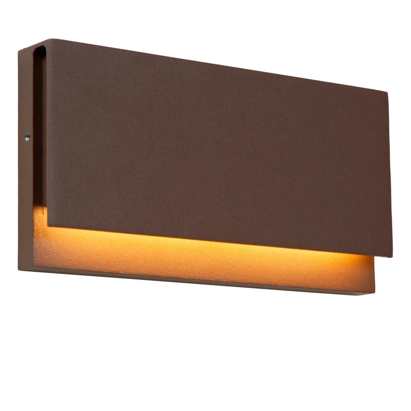 Außenwandleuchte Lomar IP54 18cm Rostfarben