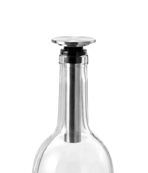 AdHoc Wein Vakuum-Pumpe Champ|Edelstahl|H: 9,5 cm Ø:4,5 cm