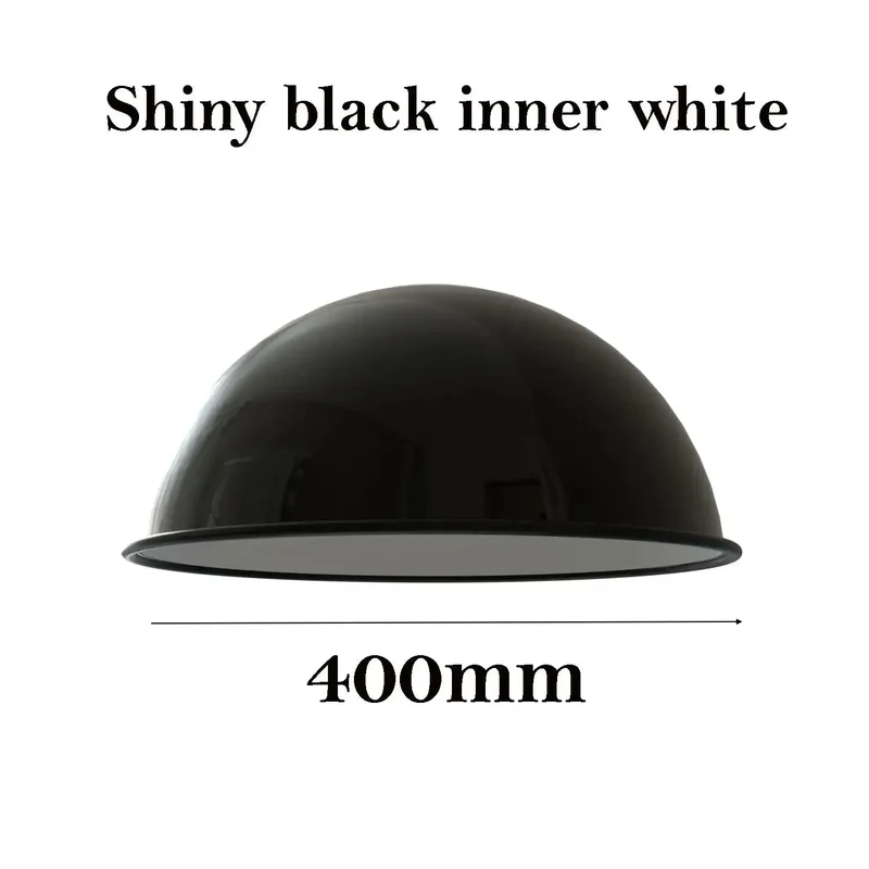 Moderner Industrie Lampenschirm 40 cm Schwarz-Weiß ~3272