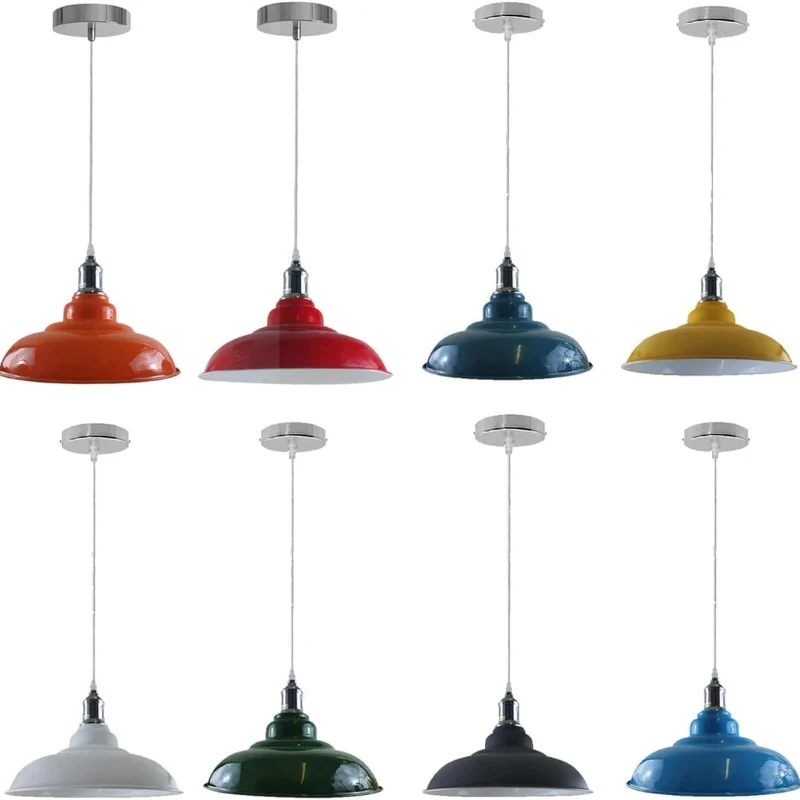 All Seasons Life Pendelleuchten-Set Retro Metall E27 Ø32cm ~3280