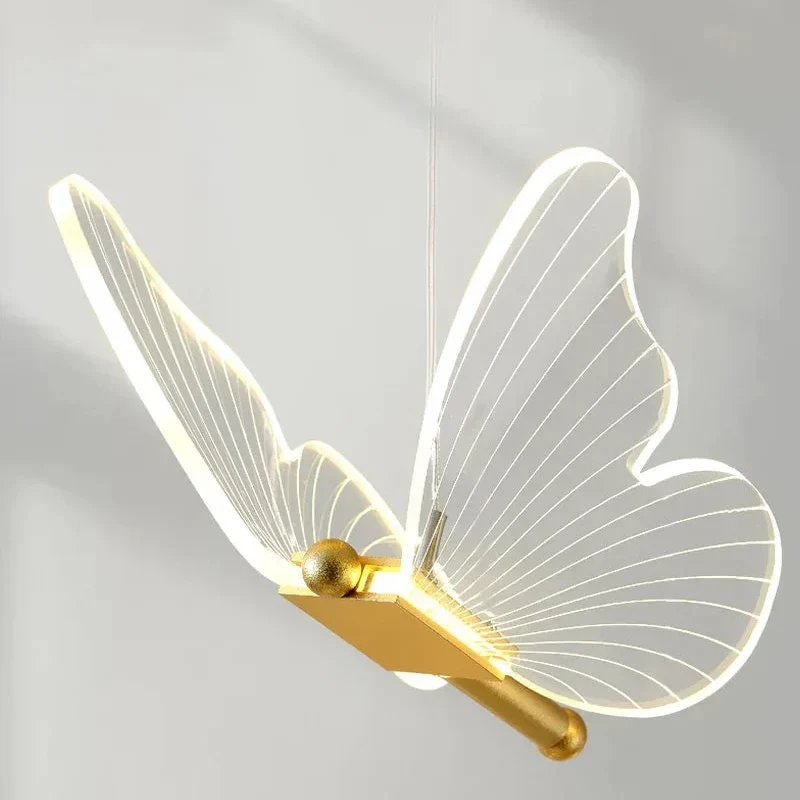 Vlinder Hanglamp LED Acryl Instelbaar Scandinavisch Design Eetkamer Woonkamer Slaapkamer Foyer Kinderkamer | Sansoti