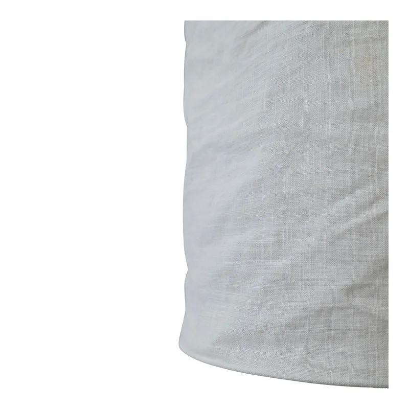 Pendelleuchte Tissaja Landhaus Leinen Weiß 30cm höhenverstellbar