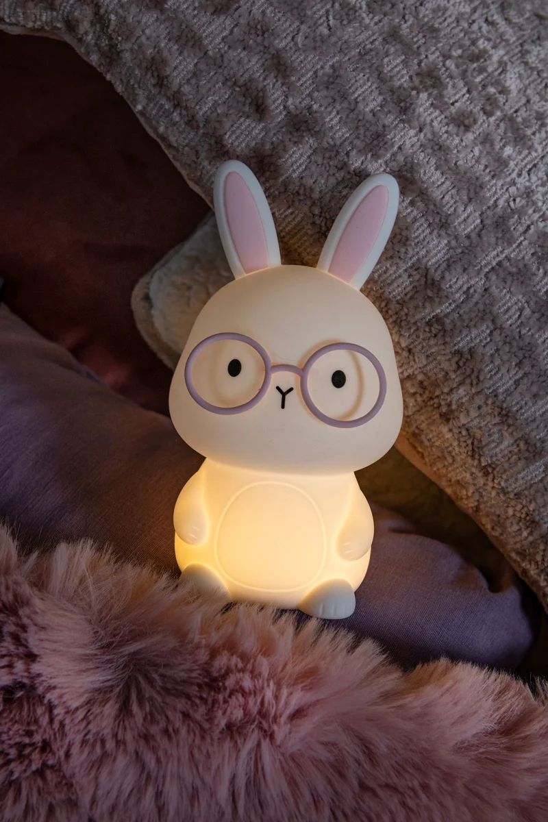 LED-Nachtlicht Pincha Rabbit mit Akku, RGB-Farbwechsel und Touchdimmer