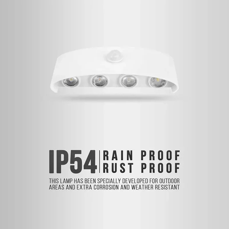 LED Wandleuchte Up/Down Sensor Außenwandlampe IP44 ~3391