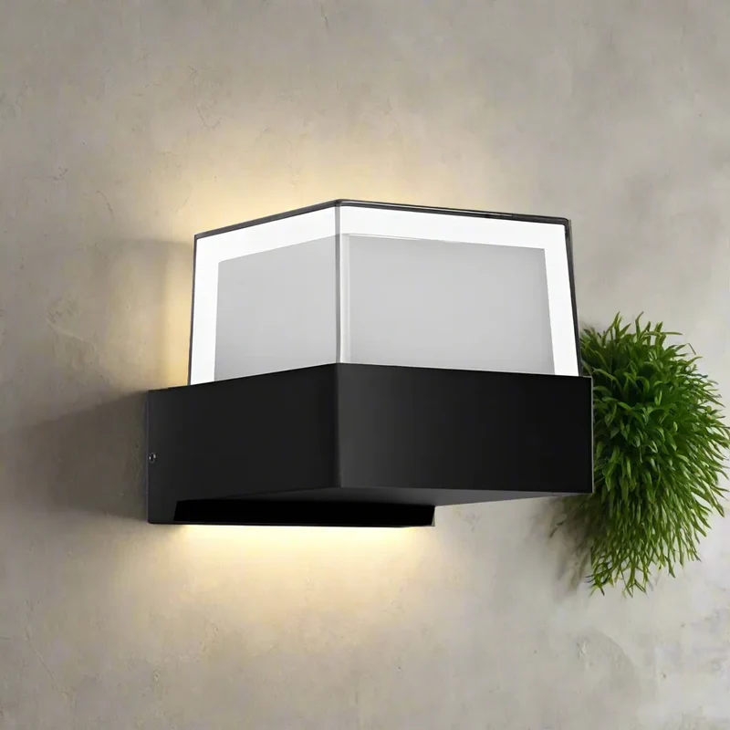 LED Außenwandleuchte IP54 Rund für Haus & Garten | 7W ~3390