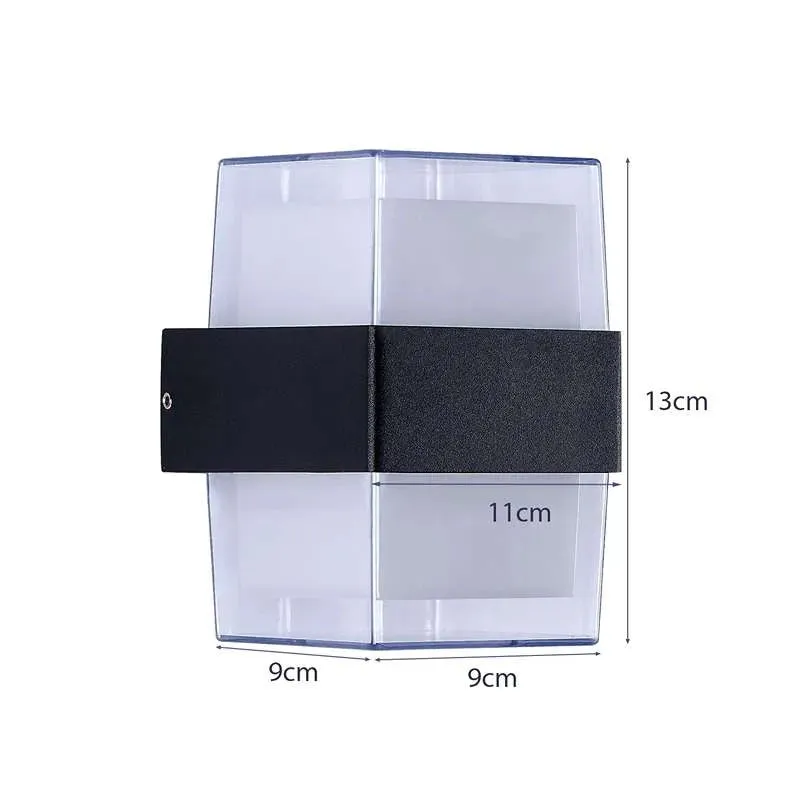 12W LED Außenwandleuchte Up Down IP54 Quader ~3388