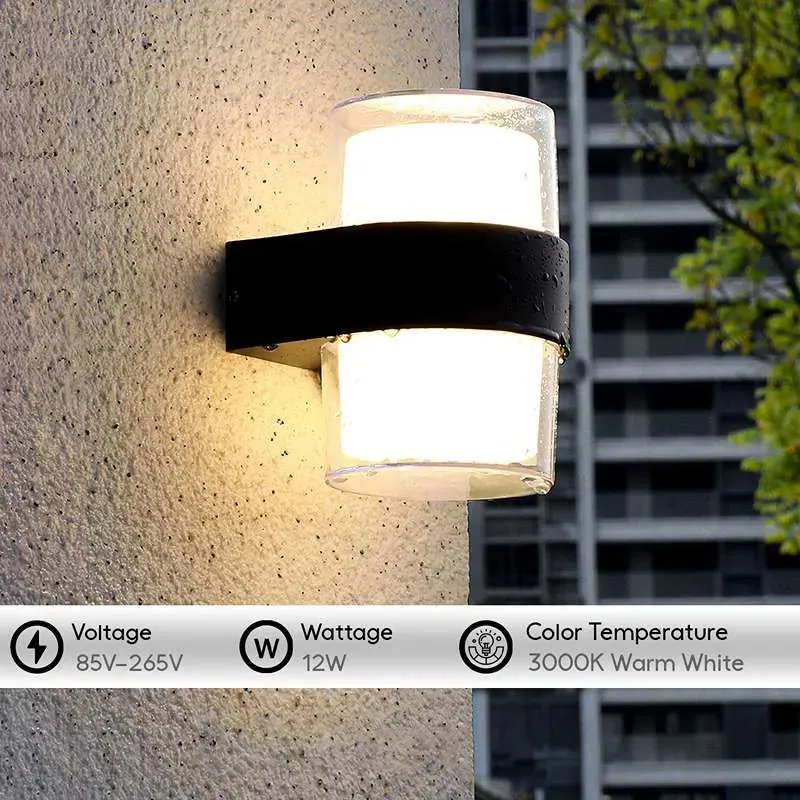 12W LED Außenwandleuchte IP54 | Gartenlampe ~3387