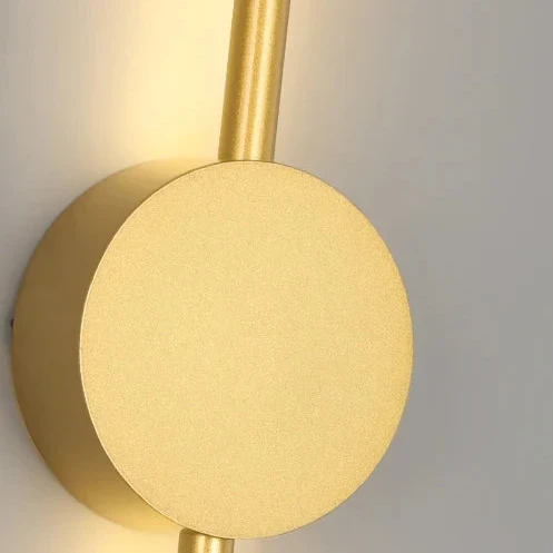 Smalle wandlamp LED aluminium zwart 60-100cm slaapkamer gang studeerkamer warmwit indirect sfeerlicht modern | Sansoti