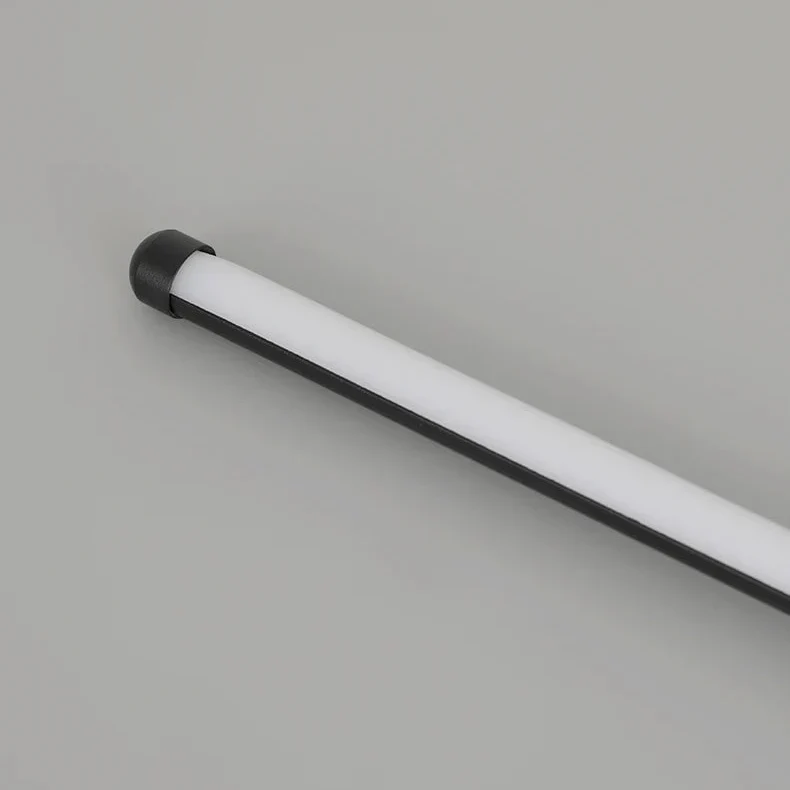 Smalle wandlamp LED aluminium zwart 60-100cm slaapkamer gang studeerkamer warmwit indirect sfeerlicht modern | Sansoti