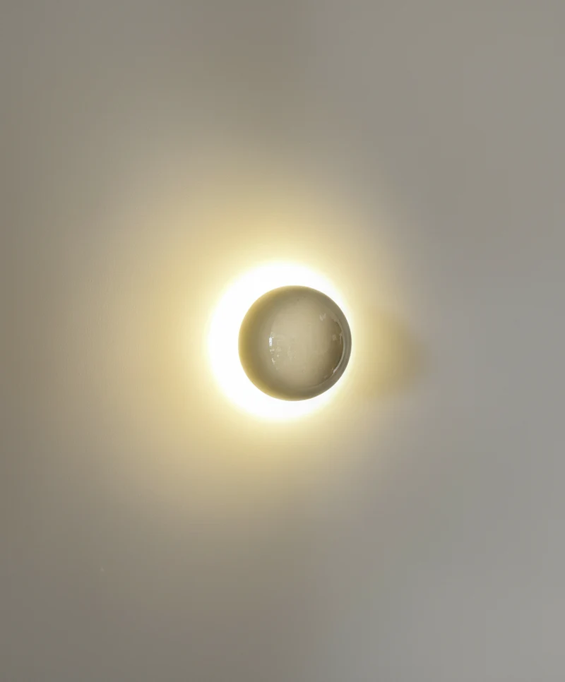 Ronde Wandlamp Metaal LED 16 cm Scandinavisch Design Sfeervol Licht Slaapkamer Hal Gang Woonkamer Brons | Sansoti