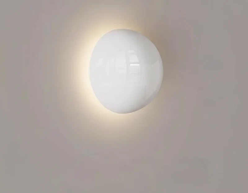Ronde Wandlamp Metaal LED 16 cm Scandinavisch Design Sfeervol Licht Slaapkamer Hal Gang Woonkamer Brons | Sansoti