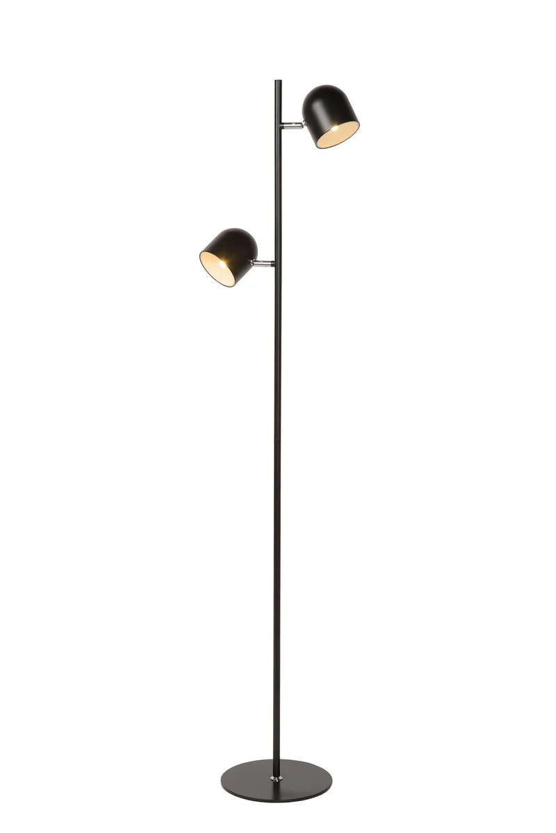 Stehleuchte Skanska 2-flammig Touchdimmer dimmbar Schwarz