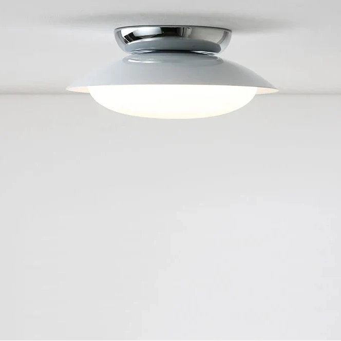 Ronde LED Plafondlamp Dimbaar Metaal 25cm 45cm Woonkamer Slaapkamer Hal Strakke Moderne Plafondverlichting | Sansoti