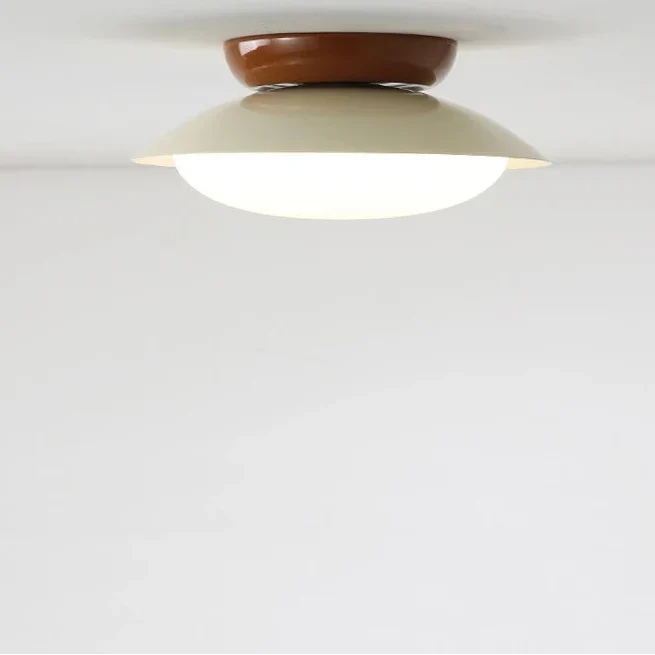 Ronde LED Plafondlamp Dimbaar Metaal 25cm 45cm Woonkamer Slaapkamer Hal Strakke Moderne Plafondverlichting | Sansoti