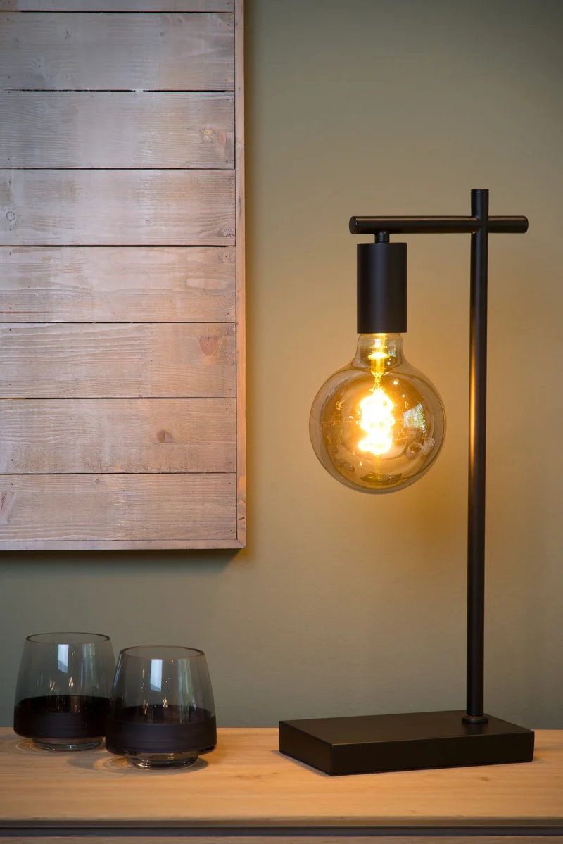 Tischleuchte Leanne Schwarz 52 cm