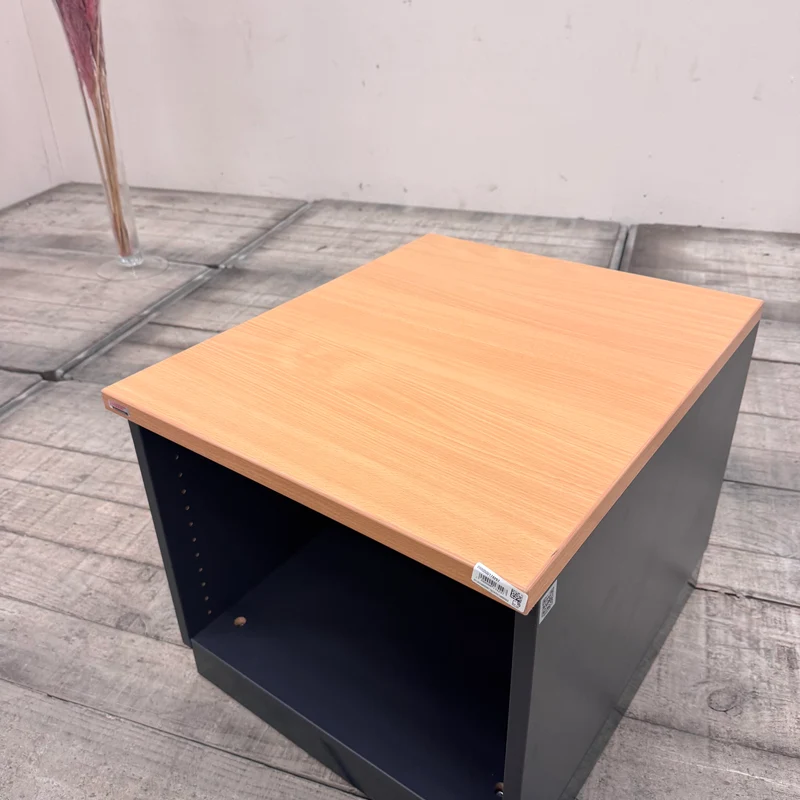 Assmann Büroregal Beistellregal Kleinregal Anthrazit Braun Holz Regal Gebraucht