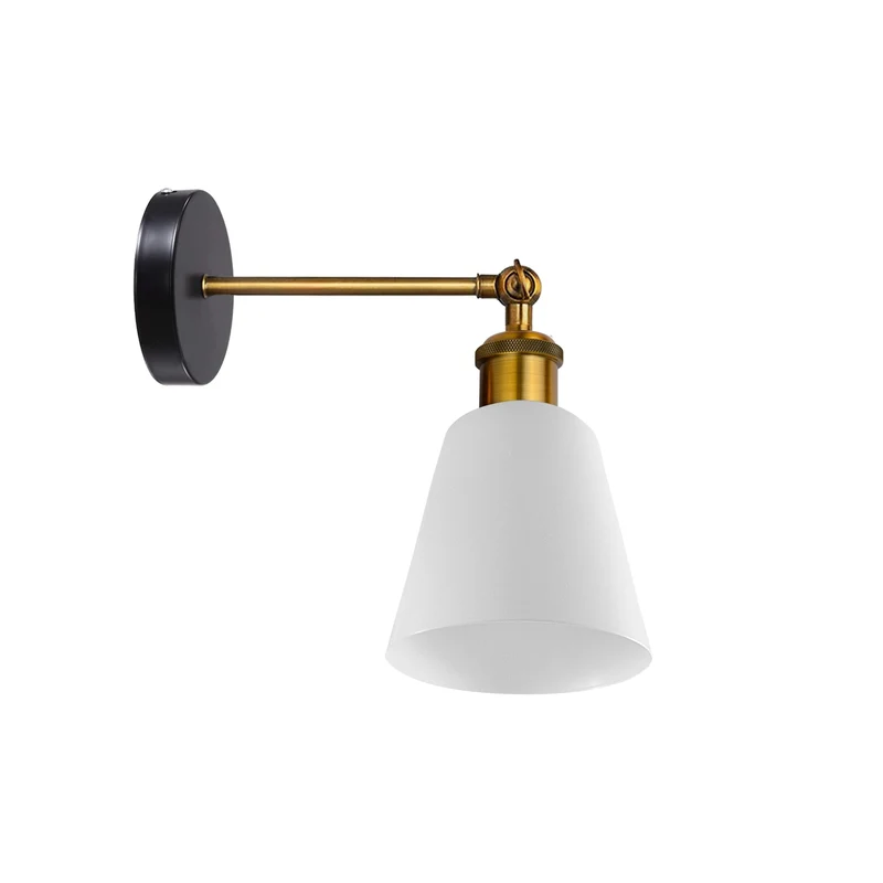 Wandlampe Industrial in Glockenform, schwenkbar E27 ~3382