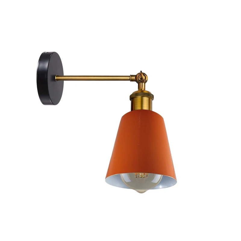 Wandlampe Industrial in Glockenform, schwenkbar E27 ~3382