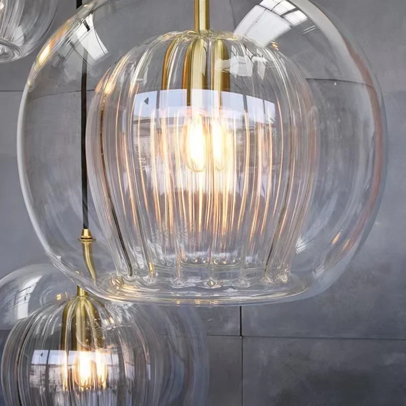 Glazen Hanglamp Bol met Metalen Frame – Modern Design Verlichting voor Eetkamer Slaapkamer en Woonkamer | Sansoti