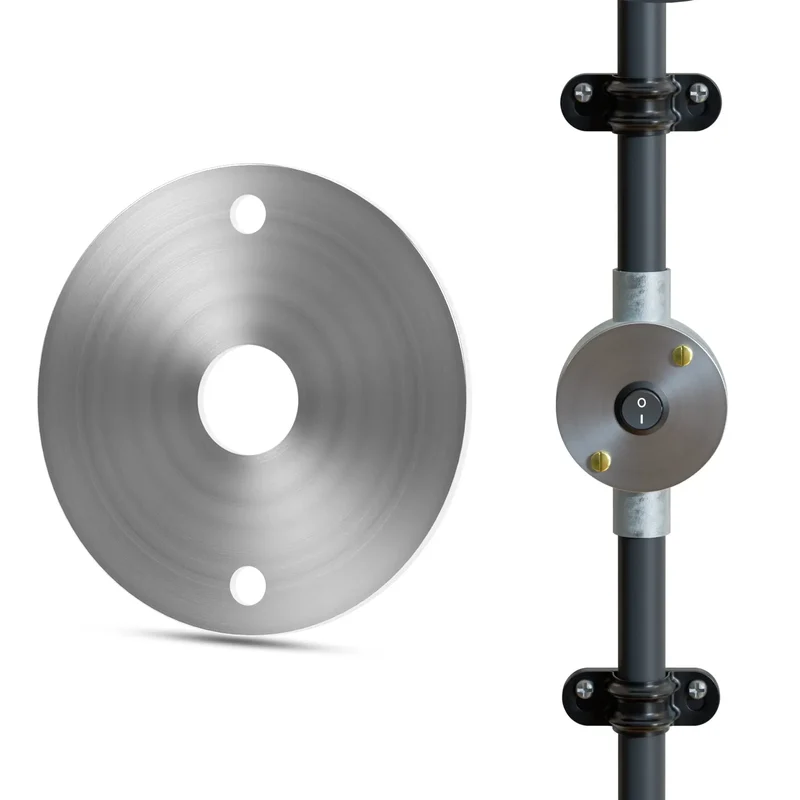 Leerrohrdeckel 14 mm Mittelloch Schalterverschraubung Abdeckungen für Klemmenkästen ~3235