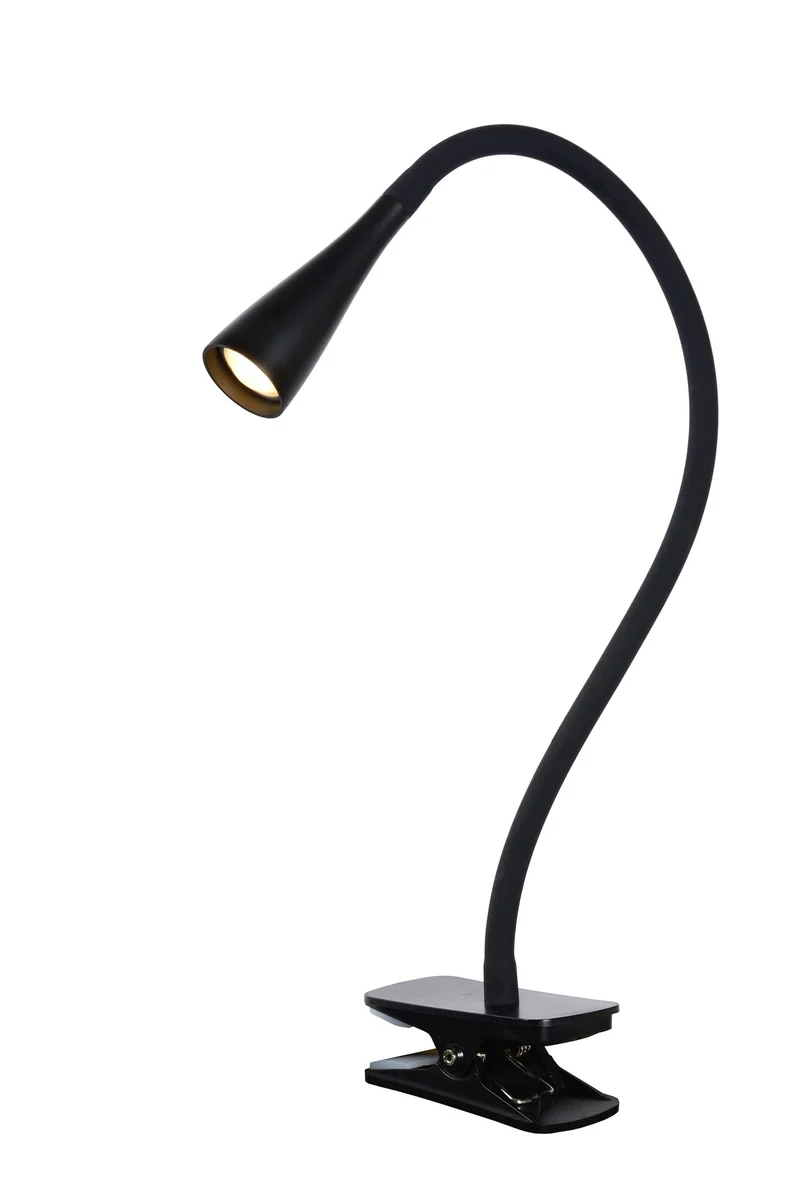 LED-Klemmleuchte Zozy mit Touchdimmer und flexiblem Arm Schwarz
