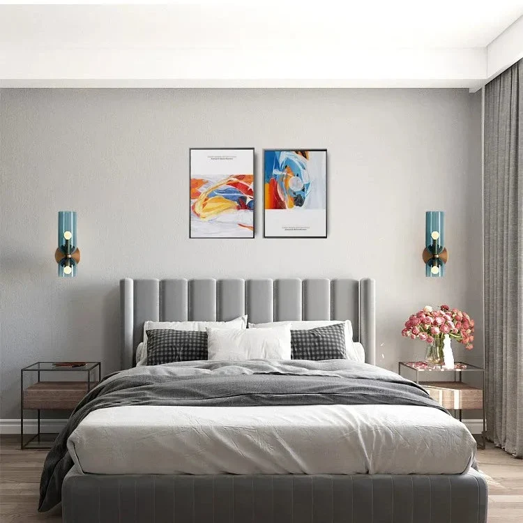 Glazen Wandlamp Zandloper Bidirectioneel Licht 35cm Diepte Sfeerverlichting Gang Slaapkamer Woonkamer | Sansoti