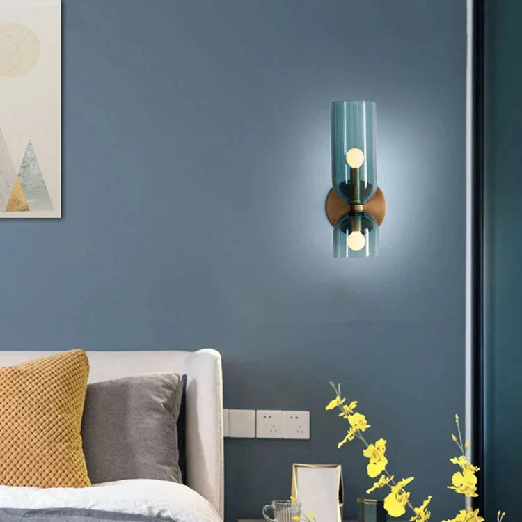 Glazen Wandlamp Zandloper Bidirectioneel Licht 35cm Diepte Sfeerverlichting Gang Slaapkamer Woonkamer | Sansoti
